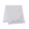 WEDDING INSTAGRAM HASHTAG CARDS GOLD 5PCS