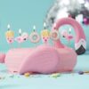 FRIES DONUT AND FLAMINGO SHAPED CANDLES KIT - 6PCS - Image 3