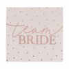 HENS PARTY NAPKINS ROSE GOLD FOILED 16PCS
