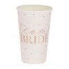 TEAM BRIDE LARGE HENS PARTY CUPS 8PCS