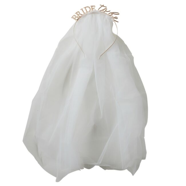 METAL BRIDE TO BE HEN PARTY VEIL HEADBAND