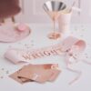 PERSONALISED ROSE GOLD HEN PARTY BRIDE TO BE SASH - Image 2