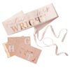 PERSONALISED ROSE GOLD HEN PARTY BRIDE TO BE SASH