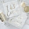 GOLD FOILED I DO CREW HEN PARTY NAPKINS 16PCS - Image 2