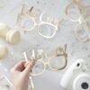 I DO CREW FUN GLASSES HEN PARTY PROPS 8PCS - Image 2