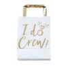 GOLD I DO CREW HEN PARTY BAGS 5PCS