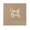 KRAFT GOLD FOILED WEDDING GUEST BOOK