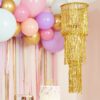 GOLD FRINGE PARTY CHANDELIER DECORATION - Image 2