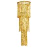GOLD FRINGE PARTY CHANDELIER DECORATION