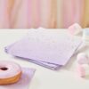 GOLD FOILED LILAC OMBRE PAPER NAPKINS 16PCS - Image 2