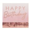 ROSE GOLD & PINK OMBRE FRINGE PAPER NAPKINS - 16PCS