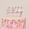 CAKE TOPPER CANDLE HAPPY BIRTHDAY ROSE GOLD 12.5XH11CM - Image 2