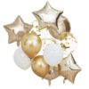 METALLIC GOLD BALLOONS BUNDLE - 12PCS