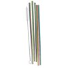 RAINBOW STAINLESS STEEL STRAWS - 5PCS