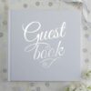 WHITE & SILVER FOILED WEDDING GUEST BOOK - Image 2