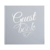 WHITE & SILVER FOILED WEDDING GUEST BOOK