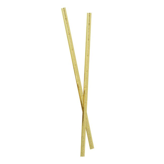 GOLD FOILED PAPER STRAWS 25PCS