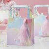 IRIDESCENT FOILED UNICORN TASSEL PAPER PARTY BAG - 5PCS - Image 2