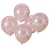 PASTEL STAR SHAPED CONFETTI BALLOONS - 5PCS - Image 2