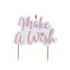 PINK GLITTER MAKE A WISH CANDLE