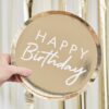 HAPPY BIRTHDAY PLATES GOLD FOILED 8PCS - Image 2