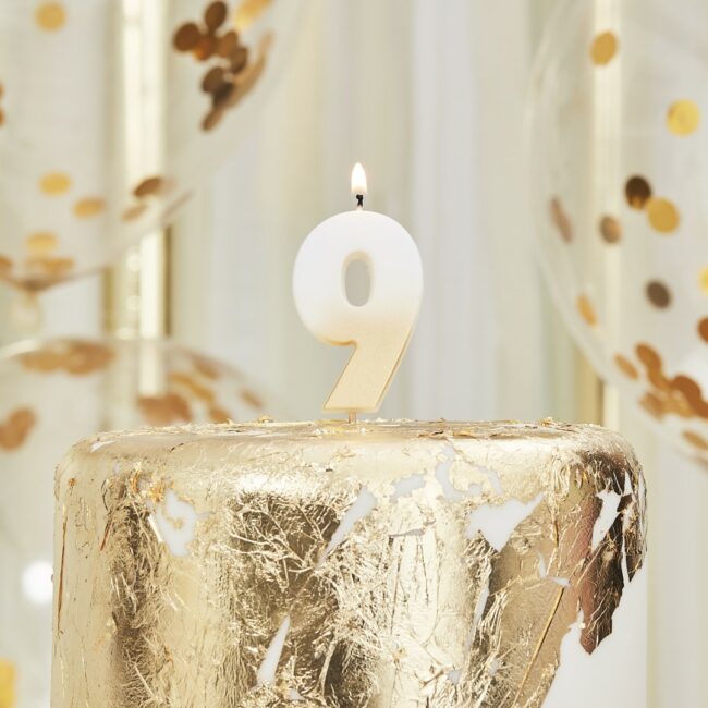 GOLD OMBRE NUMBER BIRTHDAY CANDLE - Image 10