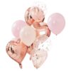 BLUSH & ROSE GOLD BALLOONS BUNDLE 12PCS