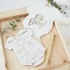 GOLD FOILED BABY SHOWER ADVICE CARDS - 10PCS - Image 2