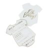 GOLD FOILED BABY SHOWER ADVICE CARDS - 10PCS