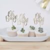OH BABY! SHOWER CUPCAKE TOPPERS 7X13.5CM 12PCS - Image 2