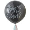 BOY OR GIRL GENDER REVEAL BALLOON 36'' & 4 TASSELS - Image 2