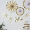 GOLD BABY SHOWER BUNTING - Image 2