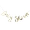 GOLD BABY SHOWER BUNTING