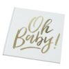 GOLD OH BABY! SHOWER GUEST BOOK