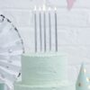 SILVER TALL CANDLES - 24PCS - Image 2