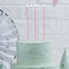 CANDLES TALL PINK/WHITE - 24PCS - Image 2