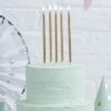 TALL CANDLES GOLD 0.5XH14CM 24PCS - Image 2
