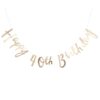 GOLD HAPPY 40TH BIRTHDAY BUNTING