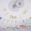 GOLD HAPPY 40TH BIRTHDAY BUNTING - Image 2