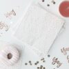 SPOTTY PRINT ROSE GOLD NAPKINS - 16PCS - Image 2