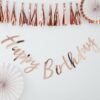 ROSE GOLD HAPPY BIRTHDAY BUNTING - Image 2