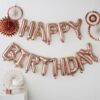 ROSE GOLD HAPPY BIRTHDAY BUNTING BALLOON - Image 2
