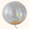 LARGE CONFETTI ORB BALLOONS GOLD 3PCS - Image 2