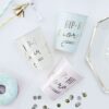 GOLD FOILED HIP HIP HOORAY PASTEL PAPER CUPS - 8PCS - Image 2
