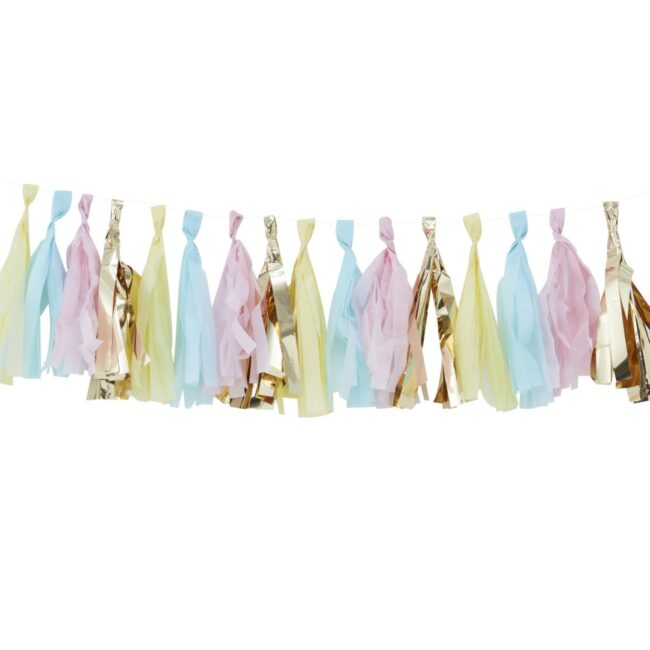 PASTEL & GOLD TASSEL GARLAND