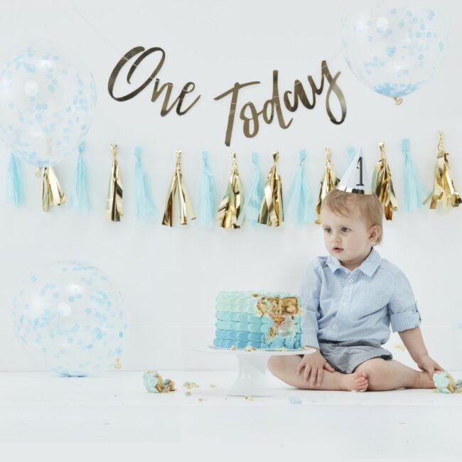 BLUE BABY CAKE SMASH 1ST BIRTHDAY KIT - Image 4