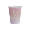 GOLD FOILED PINK OMBRE HAPPY BIRTHDAY PAPER CUPS - 8PCS