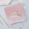 GOLD FOILED PINK OMBRE HAPPY BIRTHDAY NAPKINS - 20PCS - Image 2