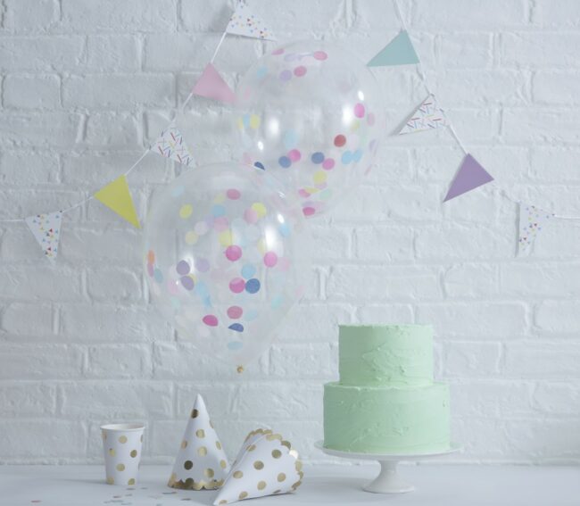 CONFETTI FILLED BALLOONS - 5PCS - Image 3