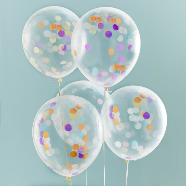 CONFETTI FILLED BALLOONS - 5PCS - Image 5